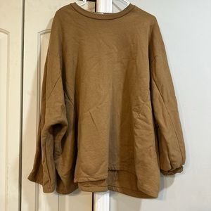 brownish/orange, small stain on front